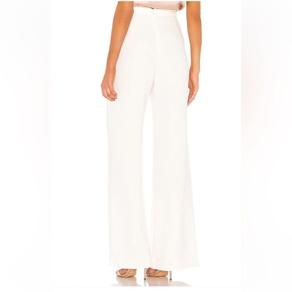 Amanda Uprichard Ariya Pants Ivory
Cream Wide Leg Tie flowy Revolve M - Picture 3 of 8